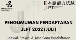 PENDAFTARAN JLPT 2022 (Juli) di Indonesia