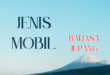 Jenis mobil dalam bahasa Jepang